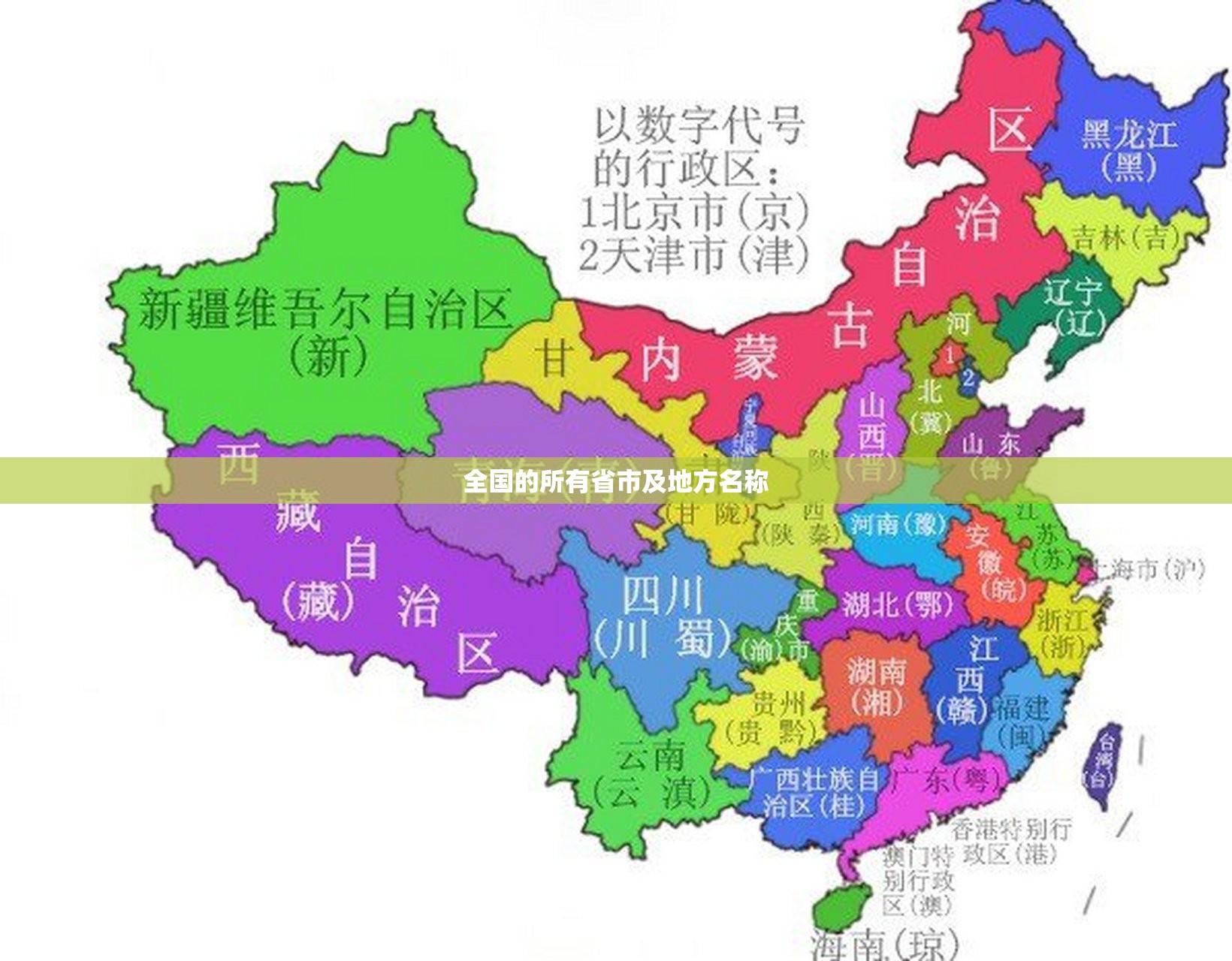 全国的所有省市及地方名称
