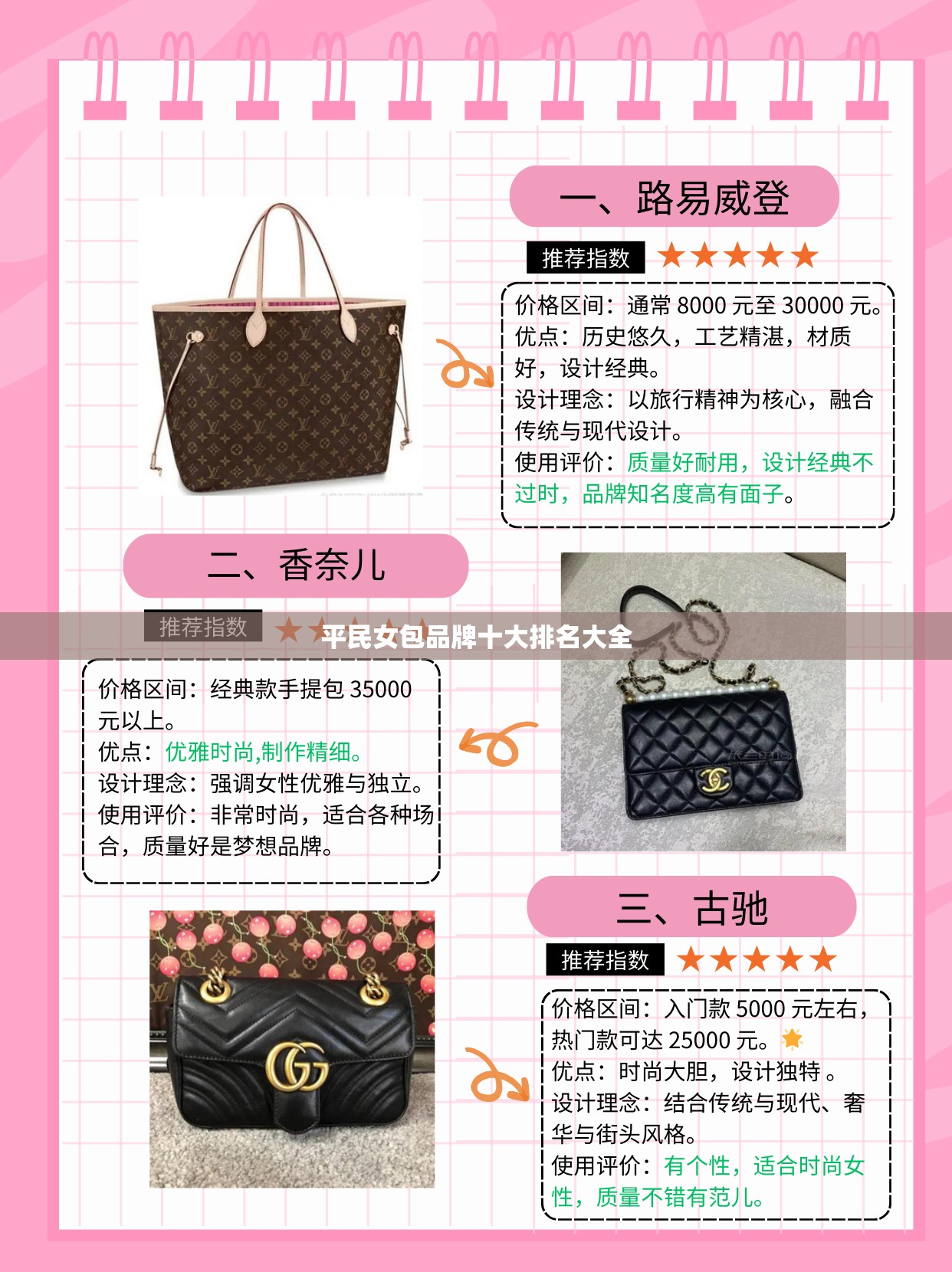 平民女包品牌十大排名大全