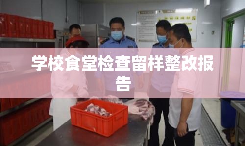 学校食堂检查留样整改报告