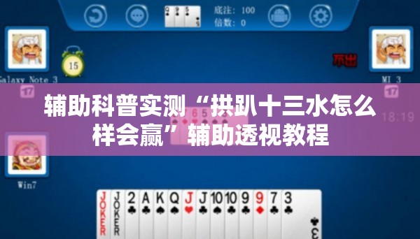 辅助科普实测“拱趴十三水怎么样会赢	”辅助透视教程