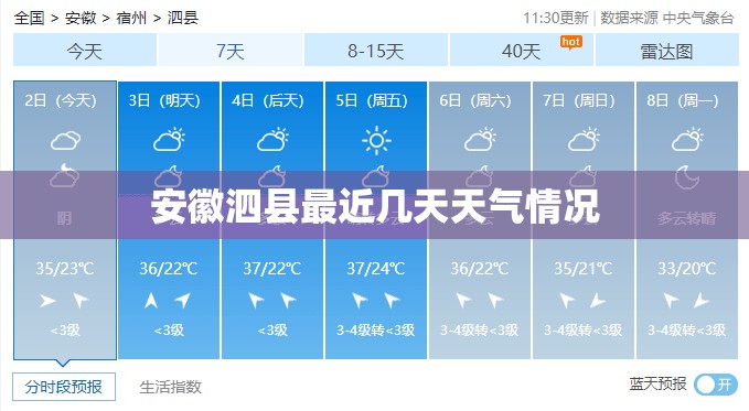 安徽泗县最近几天天气情况