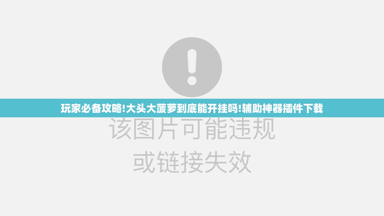 玩家必备攻略!大头大菠萝到底能开挂吗!辅助神器插件下载 玩家必备攻略!大头大菠萝到底能开挂吗!辅助神器插件下载