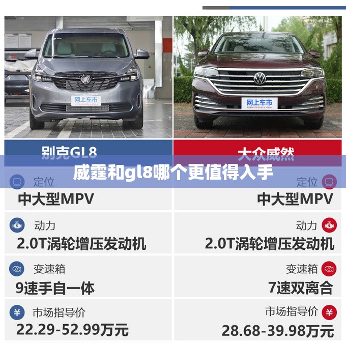 威霆和gl8哪个更值得入手