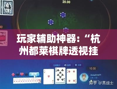 玩家辅助神器:“杭州都莱棋牌透视挂	”详细辅助软件教程