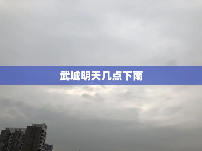武城明天几点下雨 武城明天几点下雨