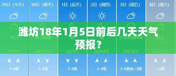 潍坊18年1月5日前后几天天气预报？
