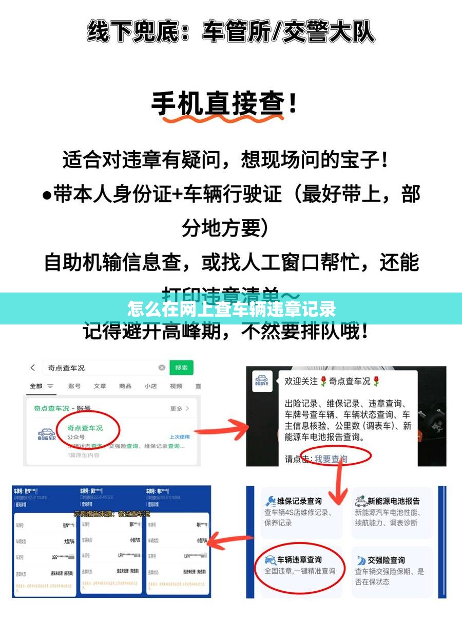 怎么在网上查车辆违章记录 怎么在网上查车辆违章记录