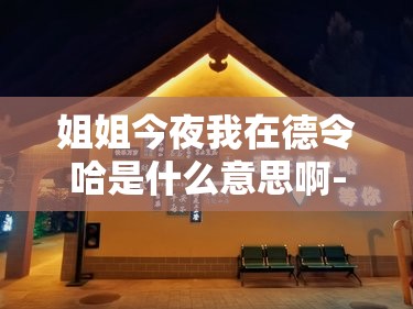 姐姐今夜我在德令哈是什么意思啊-
