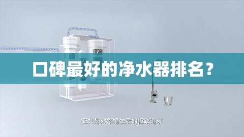口碑最好的净水器排名？