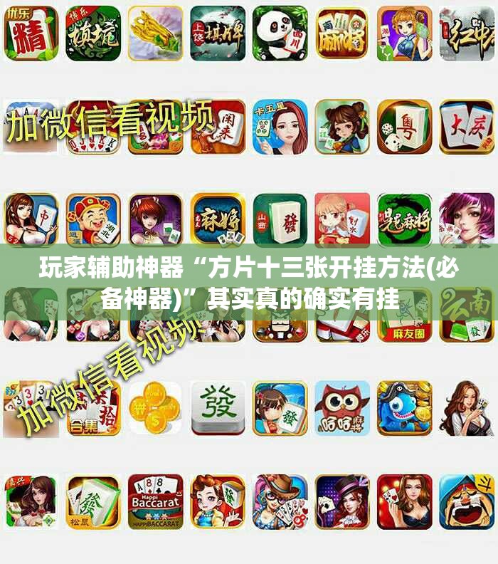 玩家辅助神器“方片十三张开挂方法(必备神器)”其实真的确实有挂