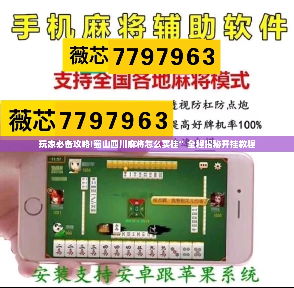 玩家必备攻略!蜀山四川麻将怎么买挂	”全程揭秘开挂教程